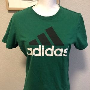 Green Adidas T-Shirt Size Small